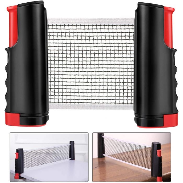 Filet noir de ping-pong 14 cm de hauteur et 180 cm de longueur