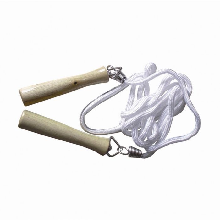 Corde à sauter avec poignée en bois, tissage de lin solide et réglable,  longue corde pour brûler les graisses, convient aux adultes et aux enfants  - AliExpress