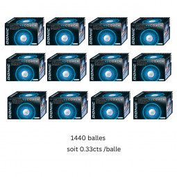 Lot de 12 boites de 120 balles Donic Coach 2*