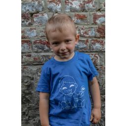 Tee shirt baby ping V1 Bleu