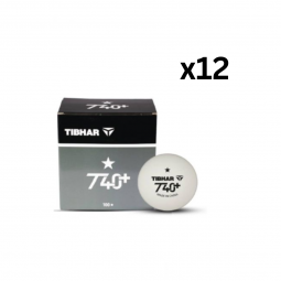 Lot de 12 boites de 100 balles Tibhar 40+ 1*
