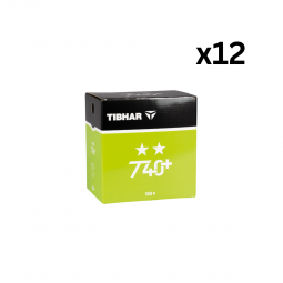 Lot de 12 boites de 100 balles Tibhar 40+ 2**