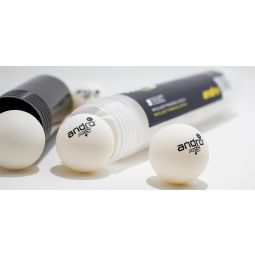 Tube de 9 balles POLY S balles d'entrainement 40+ ANDRO