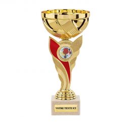 Coupe or rouge hauteur 15 cm
