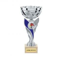Coupe Argent bleu 15 cm 