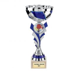 Coupe argent bleu 28 cm