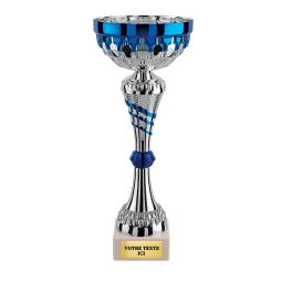 Coupe argent bleu 26 cm