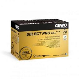 72 balles GEWO Select pro 40+ 3 étoiles