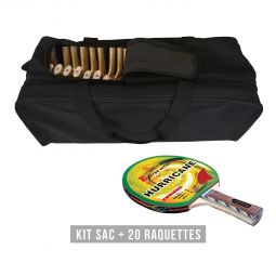 KIT 20 RAQUETTES Hurricane + sac