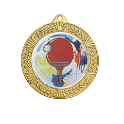 Médaille métal Or 70mm