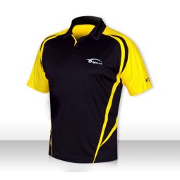 Polo Spinlord "PREMIUM" noir/jaune